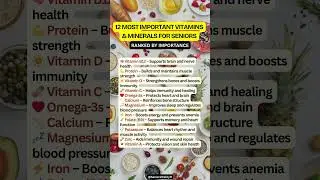 12 MOST Important Vitamins & Minerals for Seniors