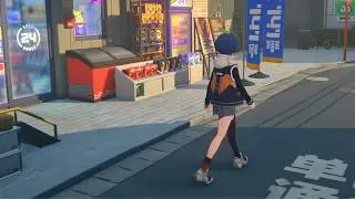 [4K] ZZZ Relaxing City Free Roam w/ shop 🌆🎧 |  Zenless Zone Zero Ambience 📼 (OST + Ambient Sounds)