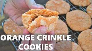 Orange Crinkle Cookies - Soft, Chewy, Easy