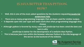 State How Java Is Better Than Python Along With the Uses of Java