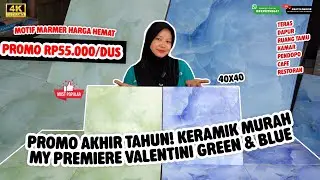 KERAMIK MOTIF MARMER CUMA 55.000/DUS, VALENTINI GREEN & BLUE, 40X40 GLOSSY KW 1 - PEKAHANNYA NATURAL