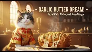 Royal Cat Bakes Garlic Butter Pull Apart Bread | Catchef Bakery