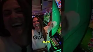 35K WIN! Casino Slot Machine Jackpot Reaction! #shorts