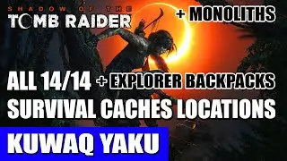 Kuwaq Yaku: All Survival Cache Locations (+ All Monoliths & Backpacks) | Shadow of the Tomb Raider