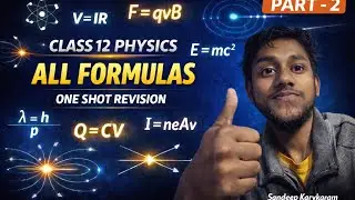 All Formulas of Chapter 2 | Electrostatic potential and capacitance| Class 12 Physics Quick Revision