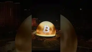 Wow! 🤩  Bitcoin advertising on Las Vegas Sphere for the first time! #cryptocurrency