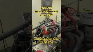 Nasty 400 SBC Chevy Dyno Pull How much HP will it make??? #chevy #sbc #edelbrock #horsepower