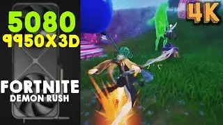 RTX 5080 - Fortnite: Demon Rush - 4K High (Lumen, Nanite, RT, DLSS Performance)
