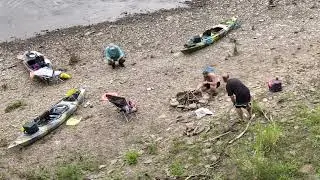 Kayak Camping trip from Emlenton to East Brady PA via the Allegheny River