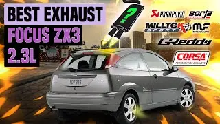 Ford Focus ZX3 Exhaust Sound 2.3L 🔥 Turbo,Straight Pipe,Mods,Review,Magnaflow,Upgrade,Modified+