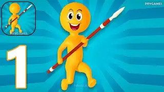 Spear Rush - Gameplay Walkthrough Part 1 Stickman Scale Spear Run (Android,iOS)