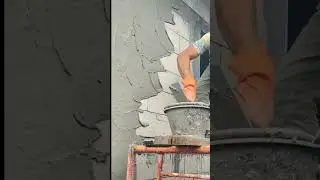 Easy Way to Apply Mortar on Lightweight Block Walls 💪🧱