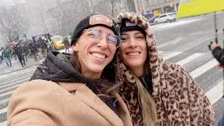 Snowing In New York City!