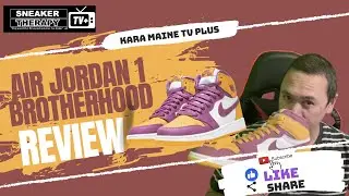 Air Jordan 1 Retro High OG Brotherhood Review Unbox and Wear Test on Feet with English Caption