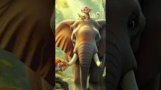 the monkey and the elephant #shorts