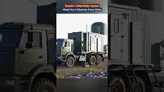 Удар беспилотника уничтожил передовой российский радар &laquo;Валдай&raquo; в Крыму! #УкраинскаяВойна #УдарБе...