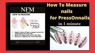 How to measure nails  for press on Nails