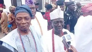 ARRIVAL OF OBA OGUNSUA OF MODAKEKE & OBA ONIFIDITI OF FIDITI TO OBA ABDULRASHEED ADEWOLU LADOJA,