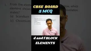 Can you score 5/5?  d and f block elements Board exam MCQs  | Class 12 #chemistry