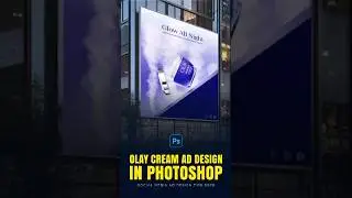 Premium Olay Skin Care Product Ad Design in Photoshop #shorts #SkincareBranding #PhotoshopTips