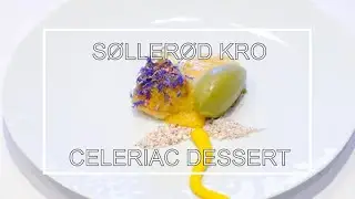 Celeriac, roses & flowers by Brian Mark Hansen at 1 Michelin star restaurant S&oslash;ller&oslash;d Kro, Denmark