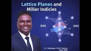 Crystal Lattice Planes and Miller Indices | Dr T Maiyalagan | Chemistry..