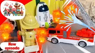 Toy Town 🧸 Brave Firefighters Save the Day! 💛 Fairy Tale