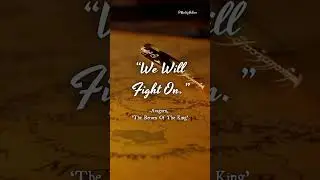 #quotes | #lordoftherings | #returnoftheking | #aragorn | #we #will #fight #on