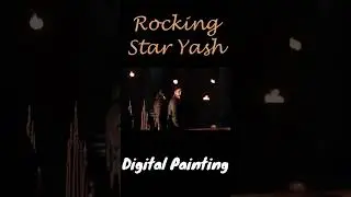 Digital Painting Photoshop 🎨🎨|Rocking Star Yash 🔥🔥| #digitalart #photoshop #kgf2 #smudgepainting