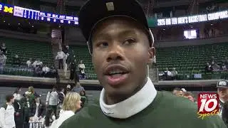 Tre Holloman explains the incident with Michigan and why he defended MSU's Senior Day tradition.