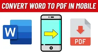 How to Convert Word to PDF in Mobile | Mobile se word document pdf file me kaise convert kare