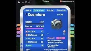 Alpha Teal Cosmiore On Alt | Loomian Legacy Finds