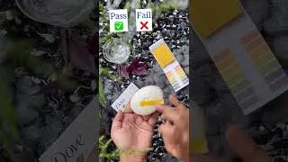 Dove Soap pH test | Must watch before you purchase | #shorts #phtest #phtesting #shortvideo