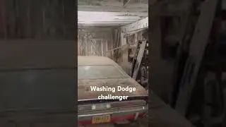 Cleaning an abandoned DODGE CHALLENGER part3 #restoration #barnfind #shortsfeed