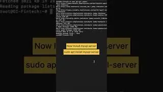 How to Install mysql in ubuntu server 
