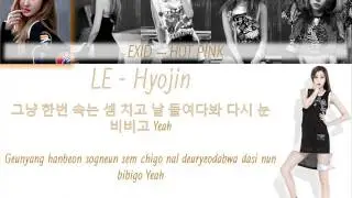 EXID - Hot Pink HAN-ROM-ENG LYRICS COLOR+MEMBER CODED