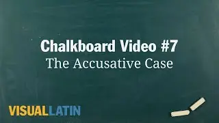 The Accusative Case | Visual Latin Chalkboard #7