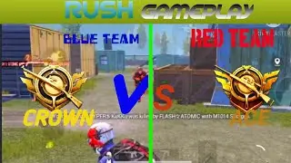 Amazing Rush Gameplay at TDM match||Crown Vs Ace player.