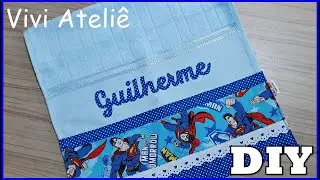 Toalhinha Personalizada | Com Patch Aplique | Passo a Passo | Vivi Ateliê