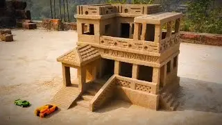 20 Days Beautiful Building || How To Build A Mud House || Af Indian Boy ||Home Model 🏡