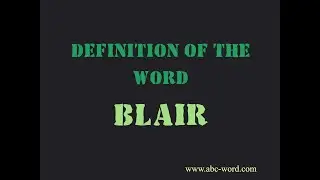 Definition of the word 