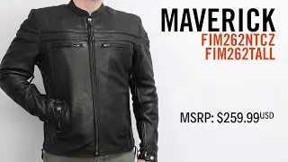 Maverick Men's Leather Motorcycle Jacket