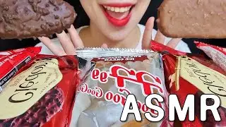 ASMR CRUNCHY CHOCOLATE ICE CREAM*CLEDOR, KITKAT, GOOGOO Eating 크런키 초코아이스크림*끌레도르, 킷캣, 구구 먹방 리얼사운드