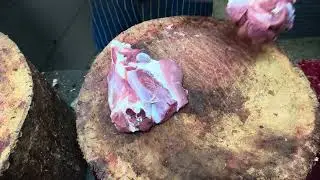 Pure Mutton Boneless Cutting skills #mutton #video #meat