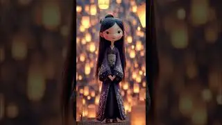 3DCGI doll style character. #shorts