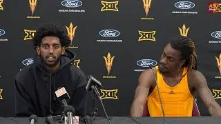 Moe Odum and Pig Johnson following ASU's 82-68 win over Cincinnati (1/24/26)