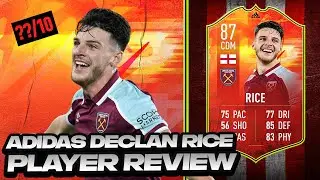 DECLAN! 🔥 87 NUMBERS UP RICE PLAYER REVIEW! (ADIDAS NUMBERS UP) - FIFA 22 Ultimate Team