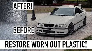 Restore Worn out Plastic/Moldings on Your Car! Easy!