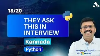 How to get count of words in a string || Python || Kannada || Interview Questions