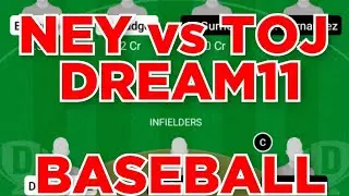 NEY vs TOJ Baseball team prediction Dream11 win